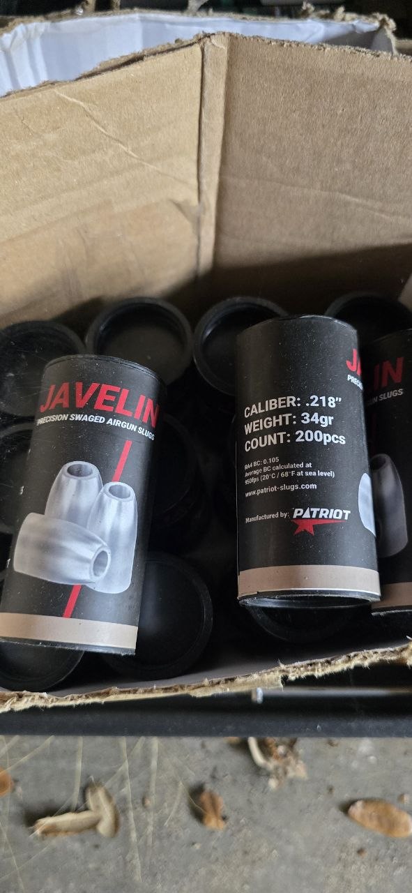 Javelin 34gr 200ct .218cal