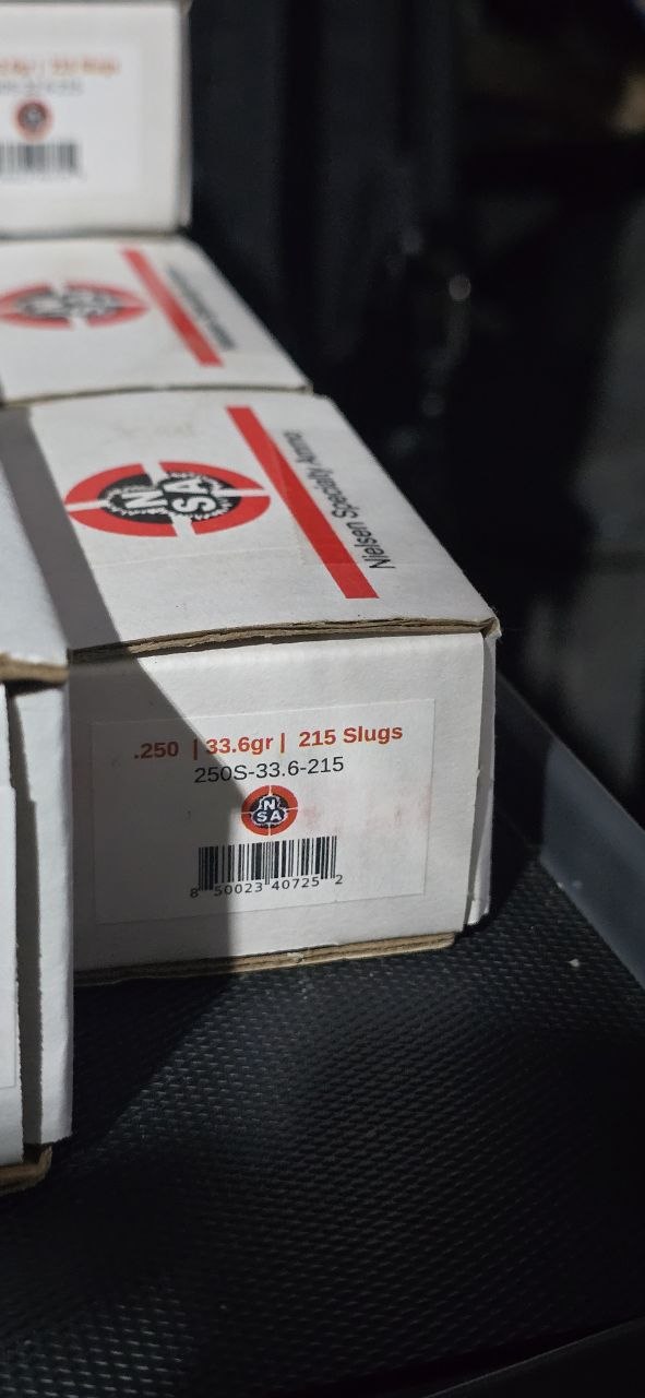 NSA .25cal Slugs .25cal 33.6gr 215ct