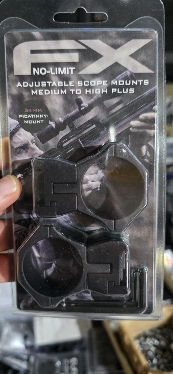 FX No Limit Picatinny Rings 34mm Tube