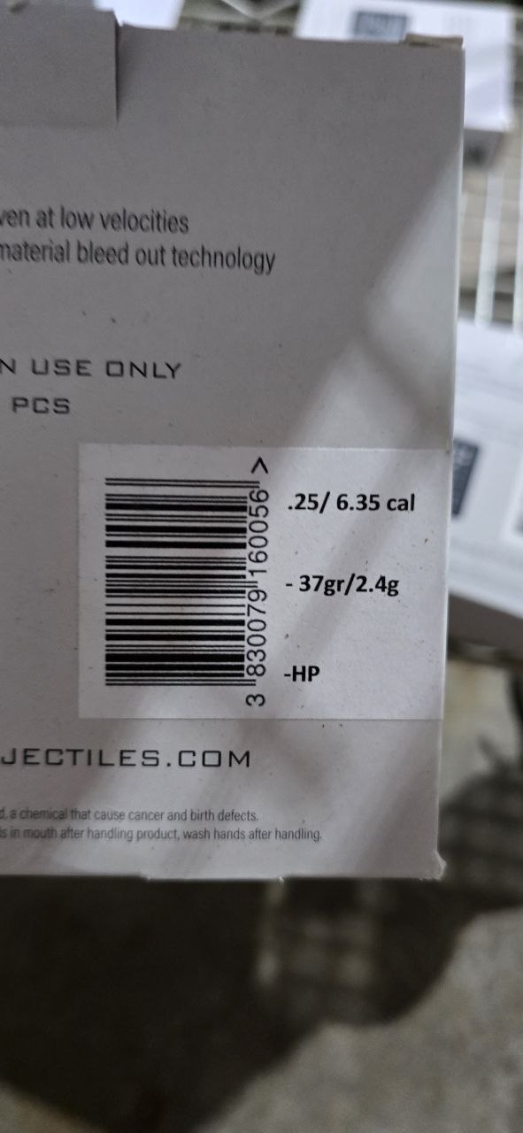 Zan slugs .25 37gr