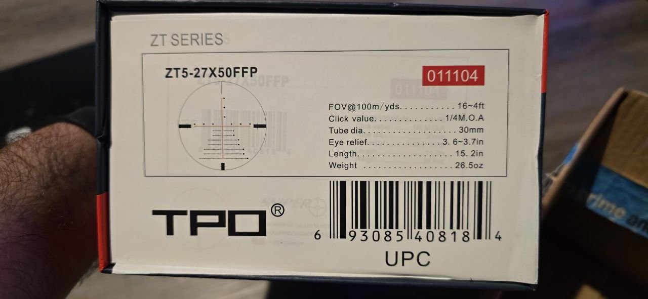 Sniper ZT 5-27x50 FFP red/green lit 011104