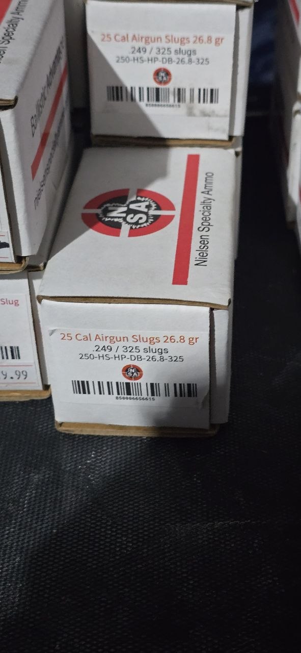 NSA .25cal Slugs .249cal 26.8gr 325ct