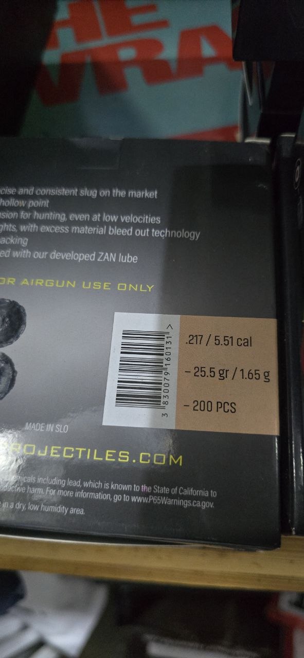 Zan Slugs .22 25.5gr .217