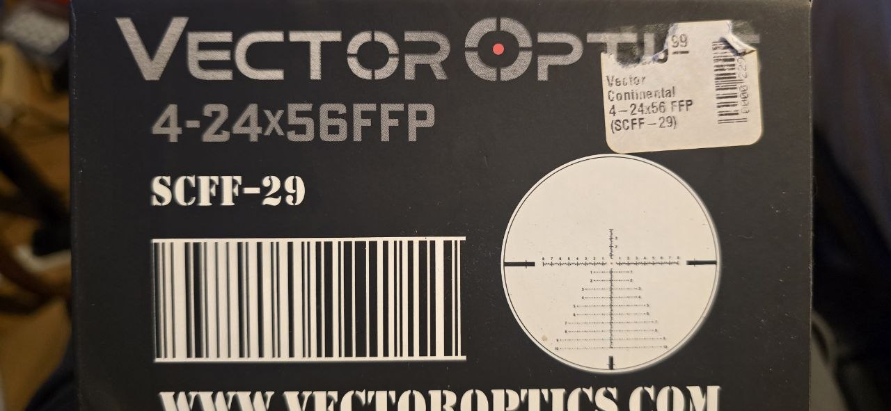 Vector Optics Continental 4-24x56mm 34mm Tube FFP SCFF-29