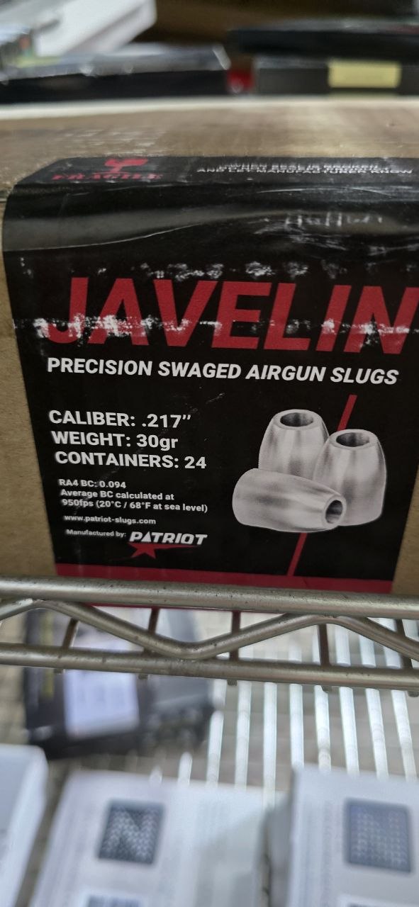 Javelin 30gr 200ct .217cal
