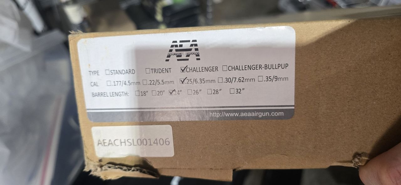 Challenger Series Standard 24" .25cal w/ Reg