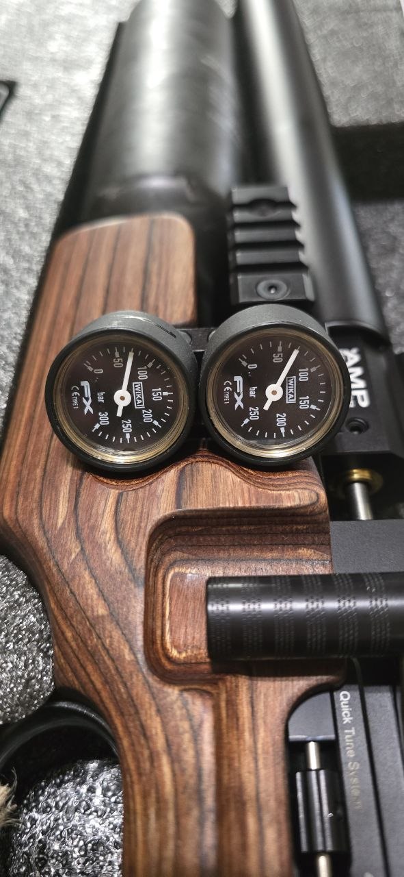 FX King GRS Brown LeftHanded .22cal 500mm view 2