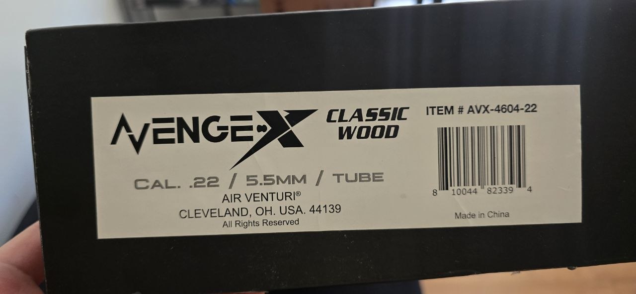 Air Venturi Avenge-X Classic Wood .22cal Tube (210cc) view 3