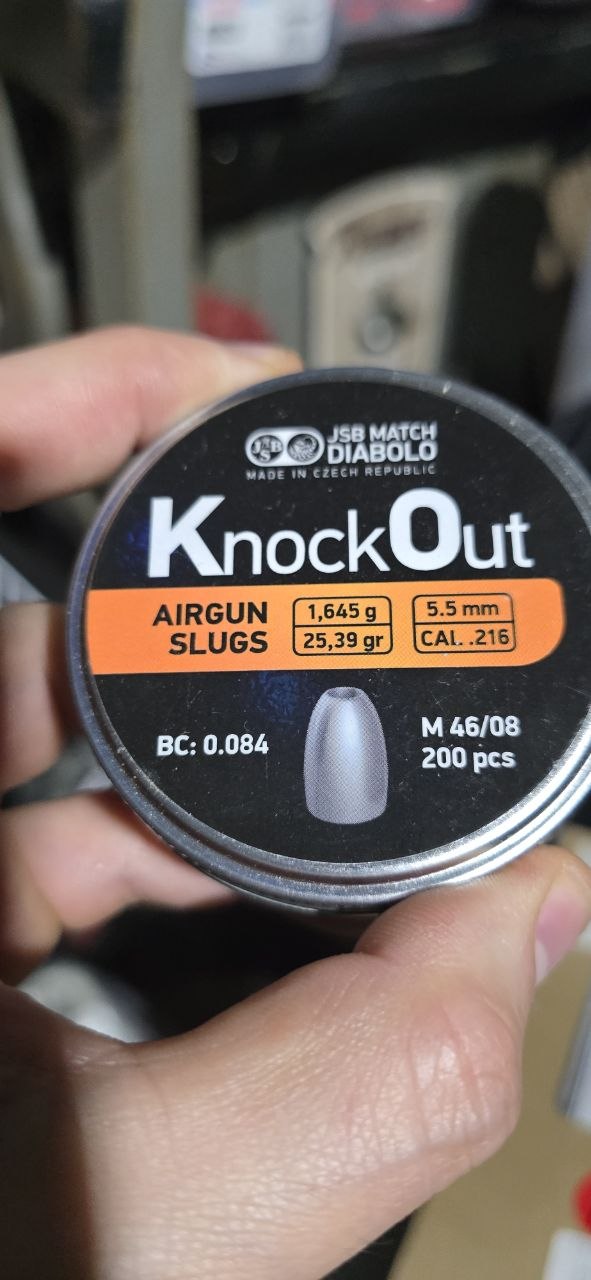 JSB KnockOuts .216cal 25.39gr
