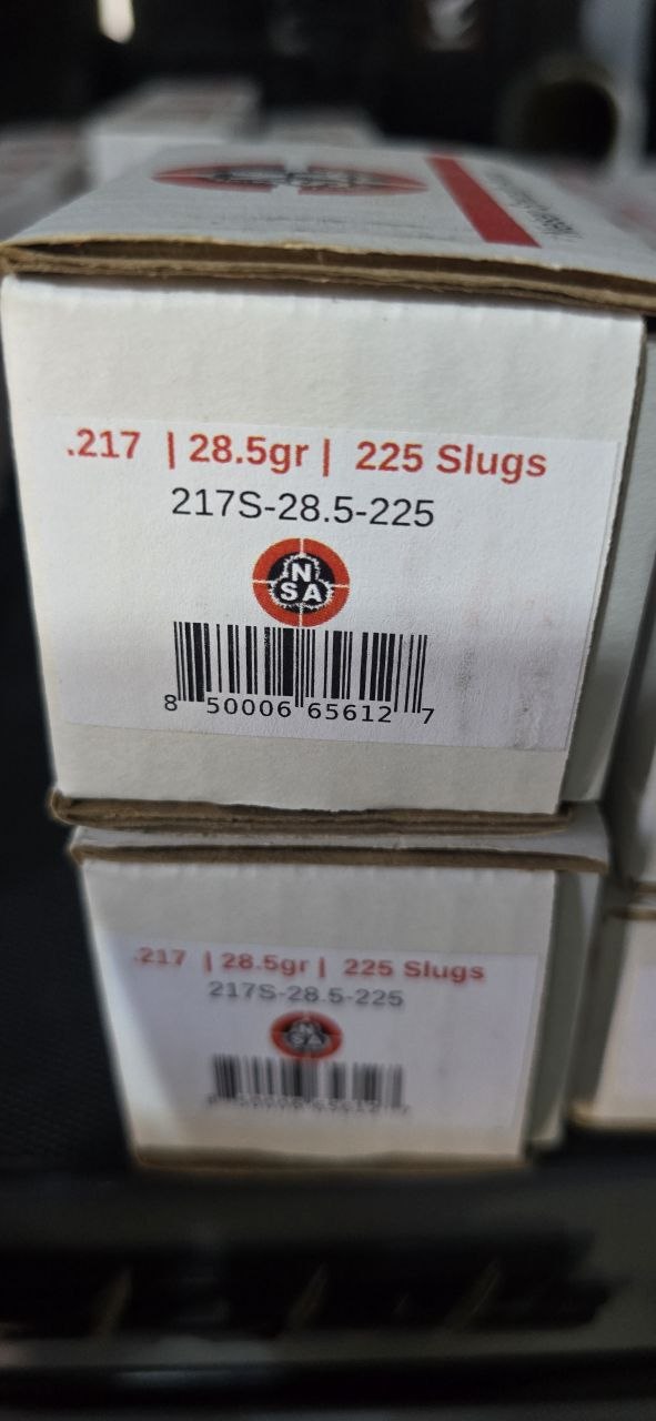 NSA .22cal Slugs .217cal 28.5gr 225ct