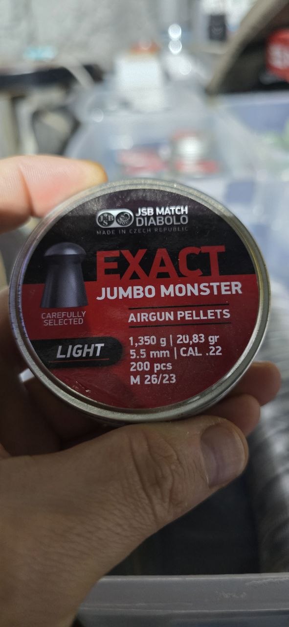 JSB .22 cal 20.83gr 200ct Monster Light