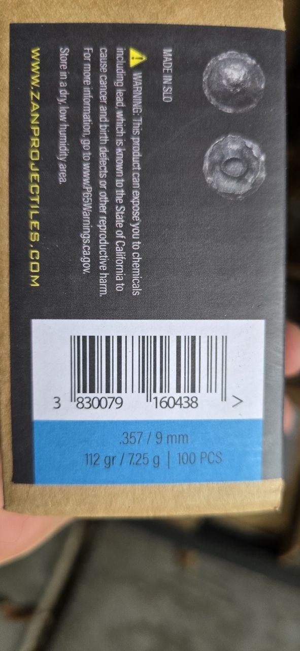 Zan Slugs .357 112gr